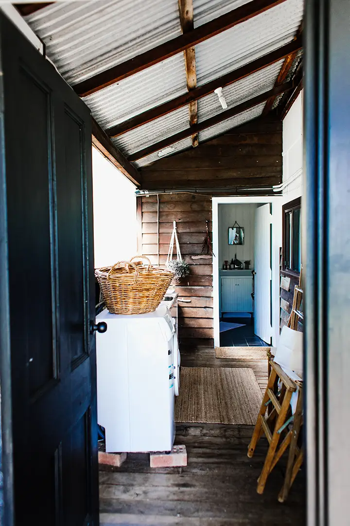 someones washing machine giving light